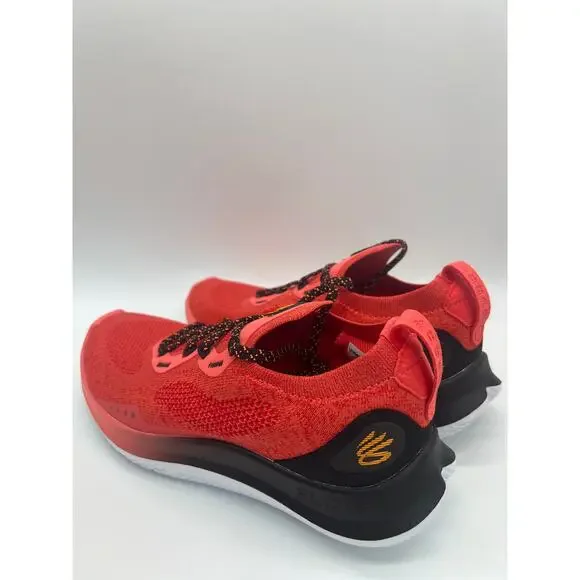 Under Armour Curry Flow Go Coral Red Black 3023814-604 Men's Size 7 - Picture 11 of 16